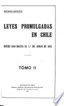 Leyes promulgadas en Chile ...: 1855-1886