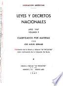 Leyes y decretos nacionales