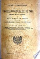 Leyes y resoluciones dictadas por la Legislatura