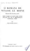 Li romans de Witasse le Moine, roman du treizième siècle