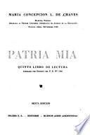 Libro de lectura: Patria mia. 6. ed. [1952