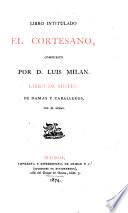 Libro intitulado El cortesano