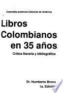 Libros colombianos en 35 años
