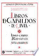 Libros de Cabildos de Lima: 1548-1553