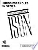 Libros españoles en venta, ISBN