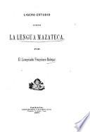 Ligero estudio sobre la lengua mazateca