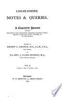 Lincolnshire Notes and Queries