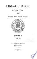 Lineage Book of the Charter Members of the Daughters of the American Revolution