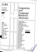 Linguistics and Language Behavior Abstracts