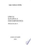 Lírica española contemporánea