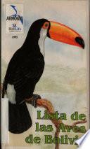 Lista de las aves de Bolivia