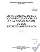 Lista general de los documentos oficiales de la Organización de los Estados Americanos