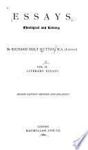 Literary: Goethe and his influence. Wordsworth and his genius. Shelley's poetical mysticism. Mr. Browning. The poetry of the Old Testament. Arthur Hugh Clough. The poetry of Matthew Arnold Tennyson. Nathaniel Hawthorne