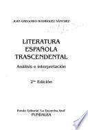 Literatura española trascendental