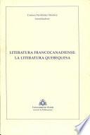 Literatura francocanadiense: la literatura quebequesa
