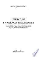 Literatura y violencia en los Andes