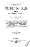 Llibre intitolat Jardinet de orats