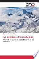 Lo sagrado: tres estudios