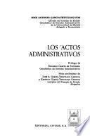 Los actos administrativos