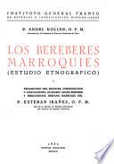 Los bereberes marroquíes, estudio etnográfico