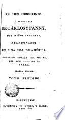 Los dos robinsones o aventuras de Carlos y Fanny, dos niños ingleses abandonados en una isla de América, 2