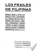 Los frailes de Filipinas
