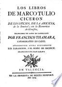 Los libros de Marco Tulio Ciceron ...