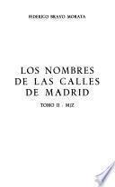 Los nombres de las calles de Madrid