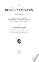 Los ofidios venenosos del Cauca