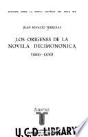 Los origenes de la novela decimonica