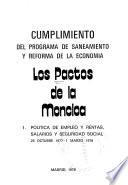 Los Pactos de la Moncloa