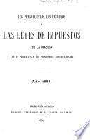 Los presupuestos, los recursos y les leyes de impuestos de la nacion, las 14 provincias y las principales municipalidades
