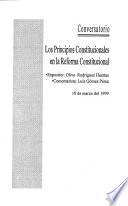 Los principios constitucionales en la reforma constitucional