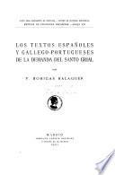 Los textos españoles y gallego-portugueses de la Demanda del santo grial