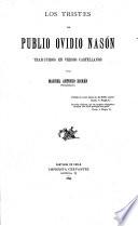 Los Tristes trad. en versos castellanos por Manuel-Antonio Roman