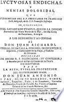 Luctuosas endechas, y nenias doloridas ... a las benemeritas cenizas de D. Juan Richardi recogidas, etc