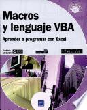 Macros y lenguaje VBA