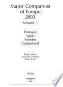 Major Companies of Europe 2003