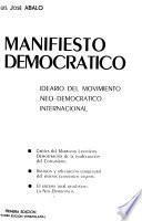 Manifiesto democrático, ideario del Movimiento Neo-democrático Internacional
