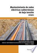 Mantenimiento de redes eléctricas subterráneas de baja tensión