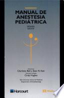 Manual de Anestesia Pediatrica