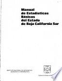Manual de estadísticas básicas del Estado de Baja California Sur
