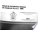 Manual de estadísticas básicas del Estado de Oaxaca