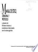 Manual de estilo, ceremonial y protocolo