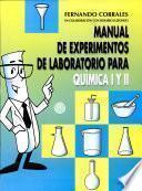 Manual de Experimentos de Laboratorio Para Química i Y Ii
