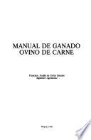 Manual de ganado ovino de carne