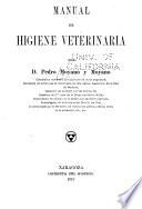 Manual de higiene veterinaria