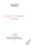 Manual de historia de Haití