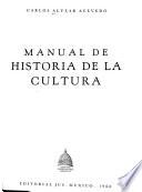 Manual de historia de la cultura