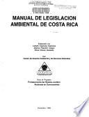 Manual de legislación ambiental de Costa Rica